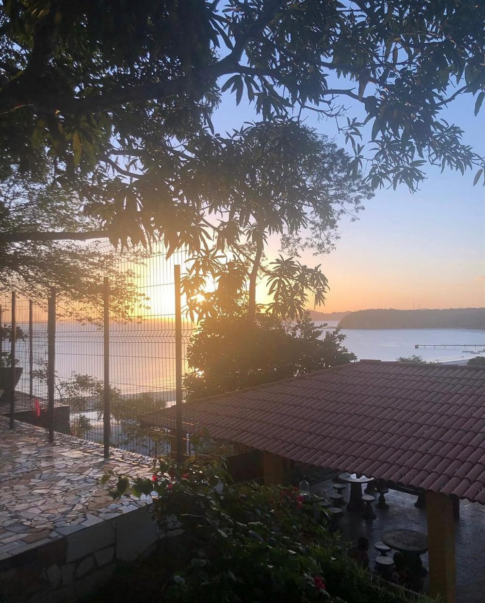 Vista do Centro Dourado ao entardecer